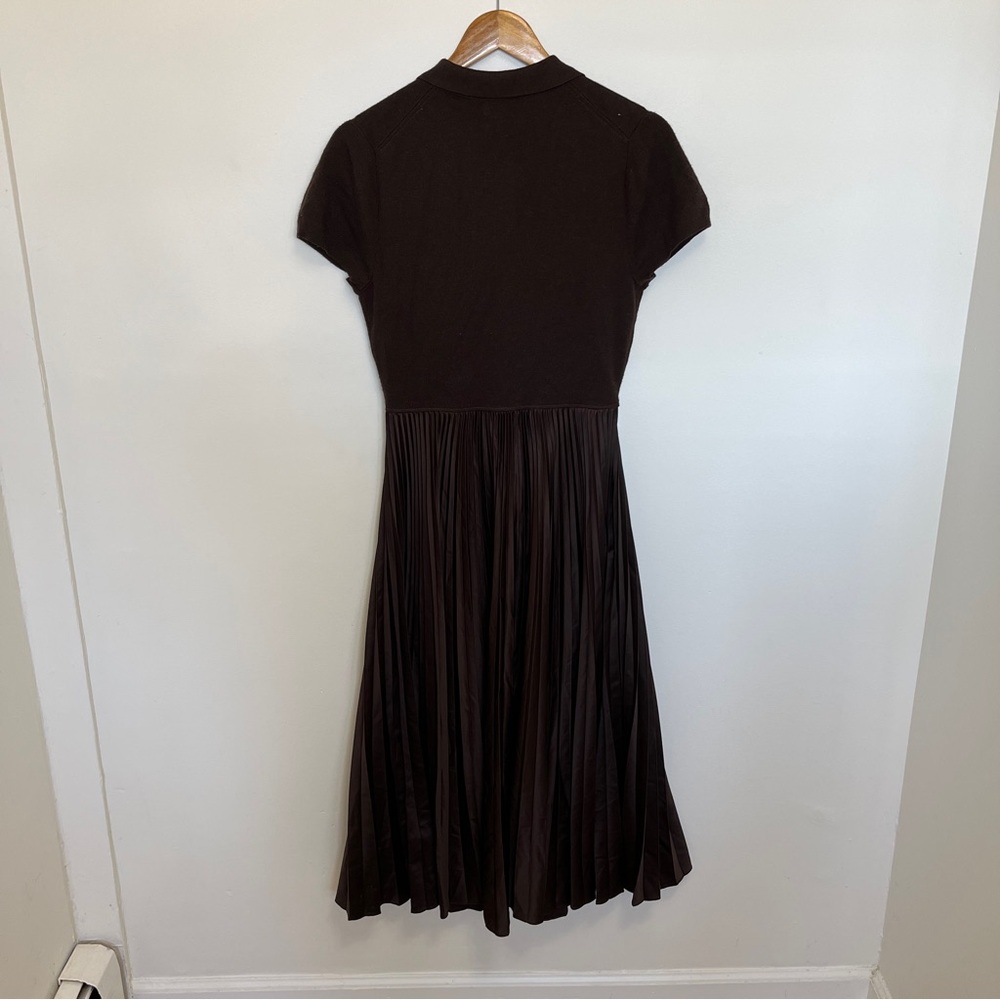 Polo Ralph Lauren paneled midi dress Pleated Midi Knit Polo Top Size M - Picture 6 of 6